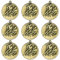 Emblemarket - 9er-Pack Metallmedaillen - Größe 38 mm - Hockey - 3 Farben Ihrer Wahl: Gold, Silber oder Bronze.