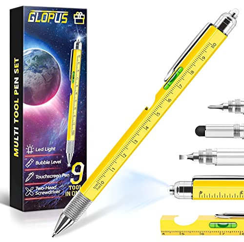 Gifts for Men 9 in 1 Multitool Pen, Birthday Gifts for Men, Mens Gifts for Dad Him Husband, Fathers Day Dad Gifts from Daughter Son, Personalized Gifts Ideas, Tools Cool Gadgets