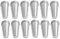 TreegoArt Kulfi Lot de 12 moules à glace en aluminium