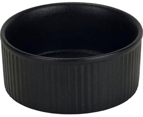 Yara – Mini fuente para horno (122 mm, 6 unidades), color negro