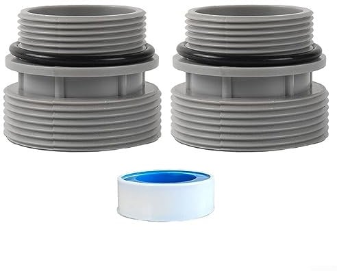 ARMYJY Lot de 2 kits de conversion de tuyau de filtre de 40 mm à 3,8 cm, adaptateur de piscine hors sol connecte des tuyaux de 40 mm à des ports de filtre de 3,8 cm ou 3,8 cm