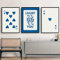 Lucky You Poster, flippige blaue Wandkunst, Retro, trendig, ästhetischer Druck, marineblau, Karten-Poster, Spielkarte, Leinwand, Wandkunst, Vintage, adretter Druck, As-Karte, Gemälde für Wohnzimmer,