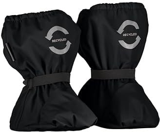 Mikk-line PU Regenfüßlinge mit Fleecefutte Black 80 | OEKO-TEX Standard 100 zertifiziert | Wasserdicht mit einer Wassersäule von 8.000 mm | Winddicht und isolierend | Kein PFAS hinzugefüg