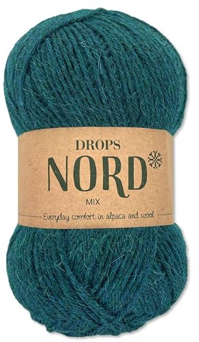 Frida's Wollhaus Drops 50 g Nord Sockenwolle Alpaka Schurwolle flauschig Stricken 23 Farben (mix 09 | Ozean)