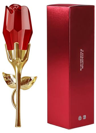 Generic Profumo alla rosa rossa Profumo da donna leggero e a lunga durata Fragranza floreale alla rosa profumato da donna 50 ml Confetto Profumo (Red, One Size)