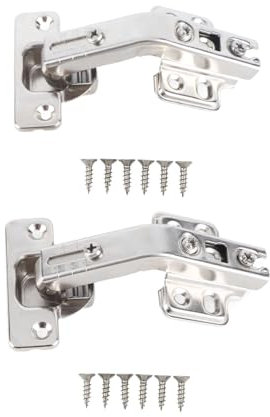 Eckschrank, Schrankscharniere, Schranktürscharniere, 135-Grad-Scharniere, Eckfalttürscharniere, Türscharniere mit sanftem Schließen, 2 Stück