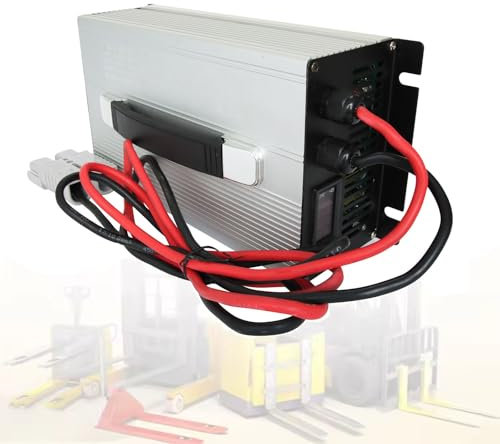 HYDTGZ Chargeur de Batterie de Chariot Élévateur de Remplacement 12 V/24 V/36 V/48 V/60 V/72 V Chargeurs de Batteries au Plomb Acide Haute Puissance avec 350 A Anderson, Charge d'entretien,36v 40a