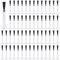 JIYIN 60 Pcs Replacement Nail Polish Brush, Disposable Nail Art Brush Set Soft Bristles Nail Brushes Disposable Dip Liquid Replacement Brush, Flat Head Brushe Nail Design Kit Nail Tools for Salon