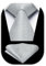 Enlision Herren Krawatten und Einstecktuch Set Grau Karierte Krawatte Taschentuch für Männer Business Hochzeit,Grau