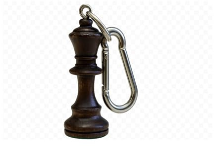 Porte-clés en bois - Idéal pour les sacs à dos ou les sacs d'échecs