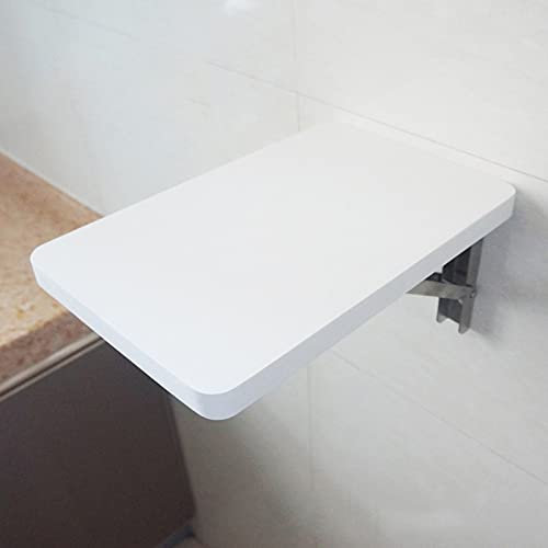 Klappbarer Wandtisch für Küche, Frühstück, Bar, Tisch, kompakt, kleiner Raum, Esstisch, Computertisch, Arbeitsplatz, Wandmontage, Drop-Leaf-Schreibtisch für Büro, Heimarbeit, weißes Holz