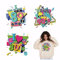 SUPERDANT 4PCS Bring mich zurück in die 80er Jahre Bügelbilder Zum Aufbügeln Aufbügelsticker DIY Bügelaufkleber Bügelpapier Für Kleidung T-Shirt Jeans Rucksäcke DIY Applique
