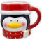 MIJOMA Weihnachtstasse – Bezaubernde Keramik-Tasse mit weihnachtlichem 3D-Design – Perfekt für Heiß- & Kaltgetränke – 300ml – Teetasse Kaffeebecher und Küchendekoration (Frosty Pinguin)