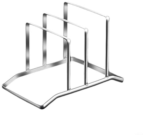 Étagère de rangement pour planche à découper en acier inoxydable - Économie d'espace (A)