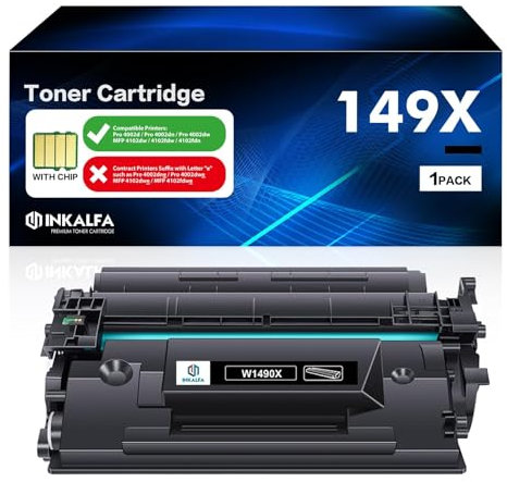 1er-Pack 149X 149A Toner Kompatibel für HP 149X W1490X 149A W1490A Laserjet Pro 4002dn 4002dw 4002d Laserjet MFP 4102fdw 4102dw 4102fdn Mit Chip - Schwarz