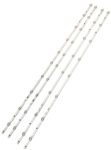 MAKAZHZZRM LED Streifen for 43HK25T74 Fit for Toshiba 43V5863 43T6863 43T5863 Fit for Panasonic TX-43FS352B TX-43GX555E TX-43FS350E TX-43GS352B TX-43GX551B(Kit 4pcs for 1 TV)