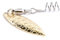 Stripes Fishing Blade Spin Willow - Spinnerbait - Spinnerblatt - in Silber (2-Pack) aus Edelstahl, Premium Angelköder