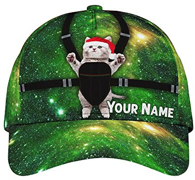 Katzenkätzchen Mit Gürtel 3D Herren Damen Baseballkappe Leicht Hysteresenkappe Atmungsaktiv Angeln Hüte Für Kletter Sport Laufen