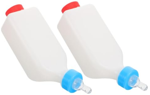 Toyvian 2pcs Bucket-hung Feeding Device Lamb Nursing Goat Bottles Calf Farm Feeding Bottles Animal Milk Feeder for Calves