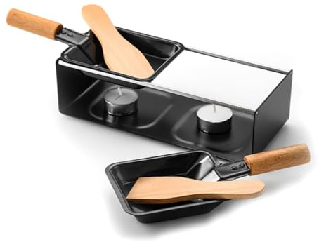 Toyvian Mini Plancha Para Derretir Queso Mini Sartén De Espátula Antiadherente Mango De Madera Para Parrilla Grill Al Aire