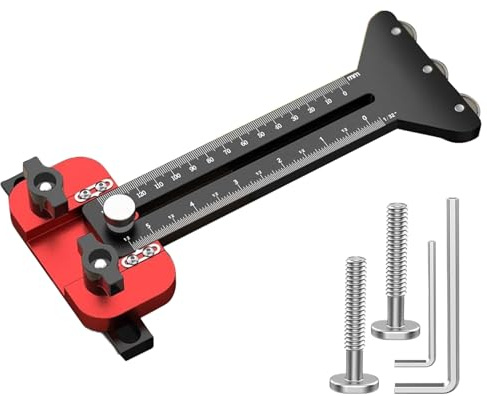 Jig Verstellbarer Tisch – dünne Streifenplanerführung, Schneidwerkzeug mit 3 Jig Saw, Aluminiumlegierung, ideal für Router, RIP, Tischführung | Schneidwerkzeug