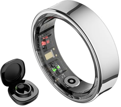 bergxperten Pulsium - Go Ring，Intelligenter Smart Ring für Unisex – Fitnessring mit Schrittzähler, Kalorien und Schlaf-Tracker, Herzfrequenz und Aktivitätstracker