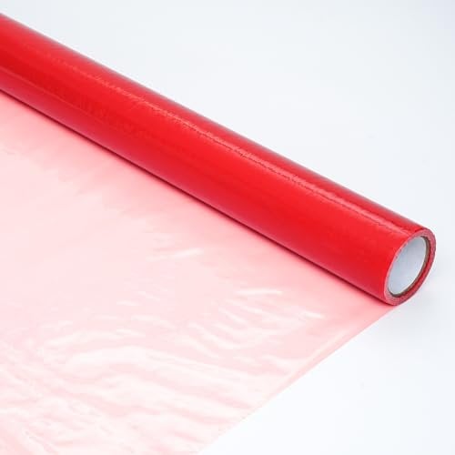 WINSOME Floor Protector Roll Hard Floor Protection Sticky Back - DIY Dust Sheet Cover for Decorating and Painting - Non Slip and Anti-Skid Temporary Protection Film (60cm x 50M Roll)