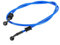 Keenso Motorrad Kupplung Bremsschlauch, Motorrad 500mm / 600mm / 900mm /1200mm Stahlflex Bremsschlauch Bremskupplung Ölschlauch für Fahrrad Enduros Motocross Motorrad(1200mm-Blau)