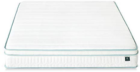 Zinus Hybrid-Federkernmatratze aus Memory-Schaum | Euro-Top Federkernmatratze | Grüntee-Schaum | 120 x 190 cm | Höhe 20 cm | Matratze in einem Paket | Öko-Tex Zertifiziert