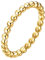 HIJONES Damen Edelstahl Zierliche Verdrehtes Seil Stapelbare Perlenring Ehering 2MM Tiny Gold Größe 62