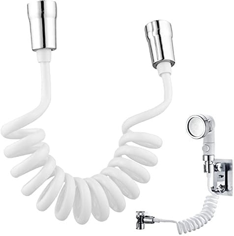Tubo Flessibile Molla Bidet Tubo Doccia Telescopico Spruzzatore Bidet Tubo Flessibile Bagno Telescopico Tubo Flessibile Doccetta Spruzzatore per Rubinetto Prodotti Sanitari Bidet Bidet Ugello Bagno