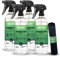 bio-chem Yogamatten-Reiniger - 4x 750 ml inkl. Mikrofasertuch - für Kunststoff- Kork und Textilmatten Sportmatten Bodenmatten
