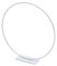 NaDeco Metallring in Weiß, stehend, mit Fuß, wählbar in 25-40 cm | Deko Ring mit Fuß | Drahtring zum Basteln | Metallring Trockenblumen | Bastelring weiß Hochzeit | Trockenblumen, Größe:30 cm