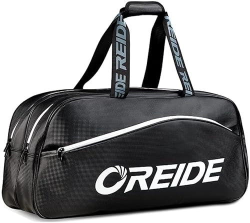 Sport Tent- Unisex Schlägertasche Tragbare Badmintontasche Tennistasche Squashtasche Große Racketbag für Badminton Tennisausrüstung Sport Reisetasche Schwarz