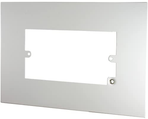 G&H Brassware Double Flat White Finger Plate 810FW