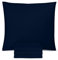 Utopia Bedding - Kissenbezug 65x65 4er Set - Kopfkissenbezug 65 x 65 aus 100% gebürsteter Mikrofaser mit Umschlagverschluss - Falten-, verblassen- und schmutzabweisende Kissenbezüge 65x65 - Marineblau