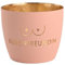 Windlicht Madras Busenfreundin pastellrosa/Gold Eisen Höhe 8,5 cm