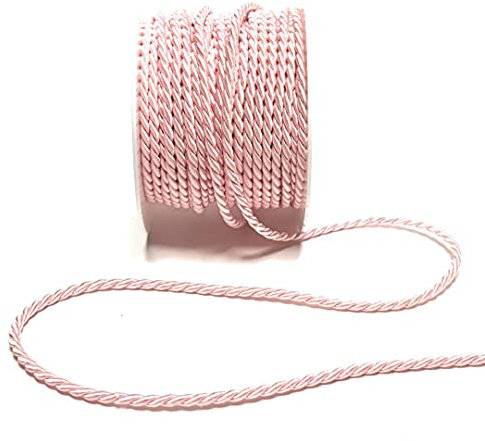 s.dekoda Kordel 15m x 4mm Rosa Drehkordel Dekoband Kordelband Kordelschnur