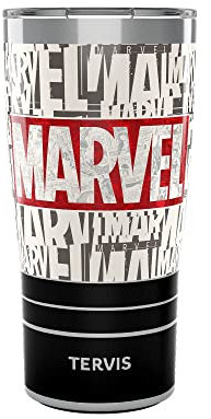 Tervis Marvel Gobelet isotherme en acier inoxydable avec logo Marvel, 591 ml