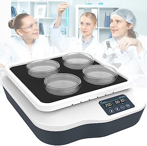 JINGEDD Laborador Oratario De Lab Shaker,Laboratorio De Shaker Rotator,Velocidad Ajustable 40-200 RPM,Shaker Rotator Orbital 1min-23h59min FuncióN De SincronizacióN Ip21-5 ~ 40 ° C/ 80% HR,20