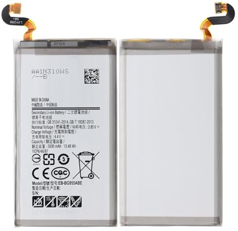 Batterie EB-BG955ABE qualité originale compatible avec Samsung G955F Galaxy S8 Plus / 3300 mAh/nouvelle fabrication.