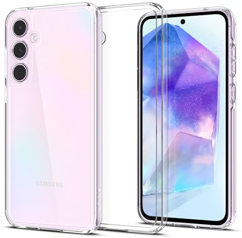 Spigen Ultra Hybrid Hülle Kompatibel mit Samsung Galaxy A55 5G -Crystal Clear