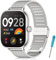 BDIG Cinturino Metallo Compatibile per Xiaomi Redmi Watch 5/4, Mi Band 9/8 Pro - Acciaio Inossidabile Argento