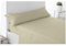 Acomoda Textil – Juego Sábanas Microfibra para Cama Individual y Matrimonio con Bajera Ajustable, Encimera y Funda Almohada. Sábanas Colores Lisos Cómoda Suave para Verano-Invierno. (Beige, 90 cm)