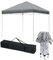 XINZI Faltpavillon Gartenpavillon Faltbar Pavillon, höhenverstellbar Partyzelt Gartenzelt mit Wasserdicht Dach, UV-Schutz, Wasserdicht für Garten, Hochzeit, Party, Camping (3x3 m, Silbergrau)