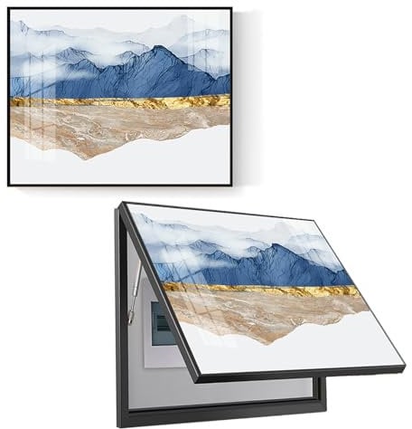 Electric meter wall decoration Creative Electric Panel Decoration Box Distribution Box Decorative Painting Wall Hanging Painting with Hydraulic Rod Supports