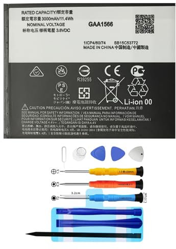 Vvuilsty KC40 Batteria di ricambio per Moto E6S E6 Plus, batteria ricaricabile a 0 cicli compatibile con Moto E6S E6 Plus PACA0004 PACA0004IN PAGA0033IN con kit di attrezzi di riparazione