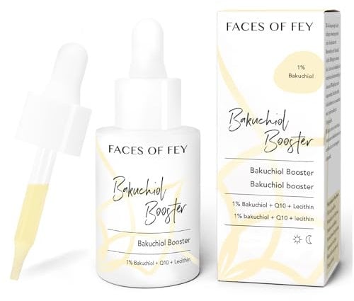 Bakuchiol Serum - Anti Aging Serum Booster - 1% Bakuchiol - natürliche Retinol-Alternative - Q10 & Lecithin - FACES OF FEY Wirkstoffkosmetik - 30ml
