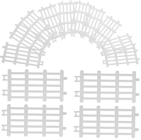 KOMBIUDA Realistische Bauernhof Modell Zaun Set 20 Pcs Mini Kunststoff Für Decor Sand Tisch