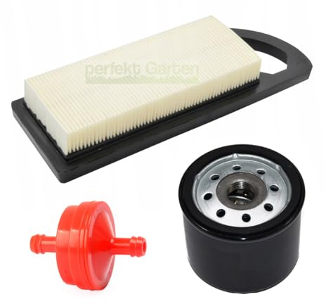 Ölfilter+ Luftfilter + Benzinfilter kompatibel mit Briggs & Stratton B&S 492932 696854